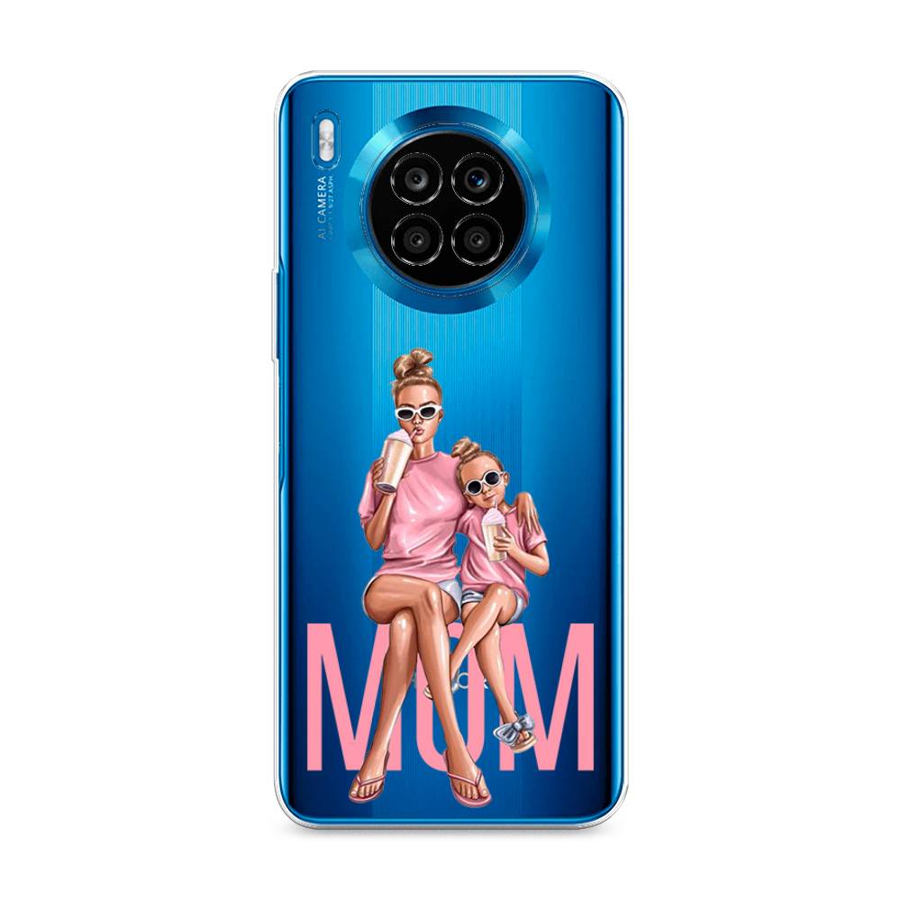 

Чехол Awog на Honor 50 Lite "Lovely mom", Синий;бежевый;розовый, 6106450-7