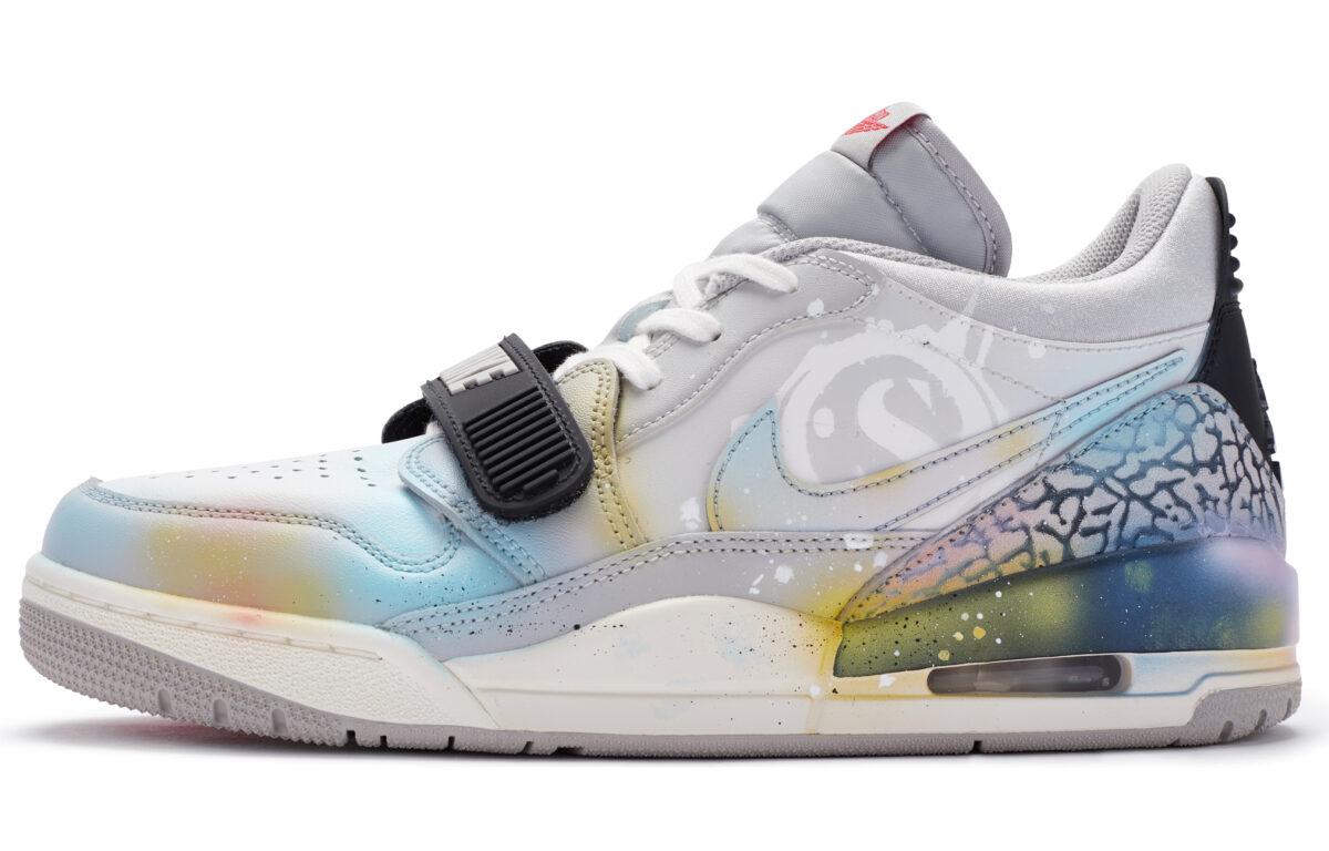 

Кеды унисекс Jordan Jordan Legacy 312 Low BIGNIU серые 43 EU, Серый, Jordan Legacy 312 Low BIGNIU