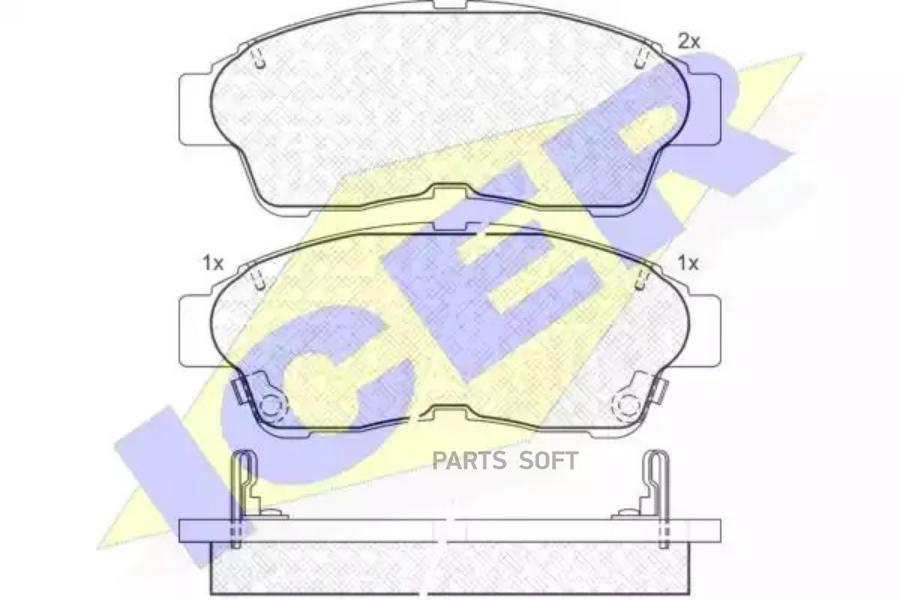 

Колодки Передние Toyota Cam/Care/Cor/Rav4 Icer 181005 Icer арт. 181005