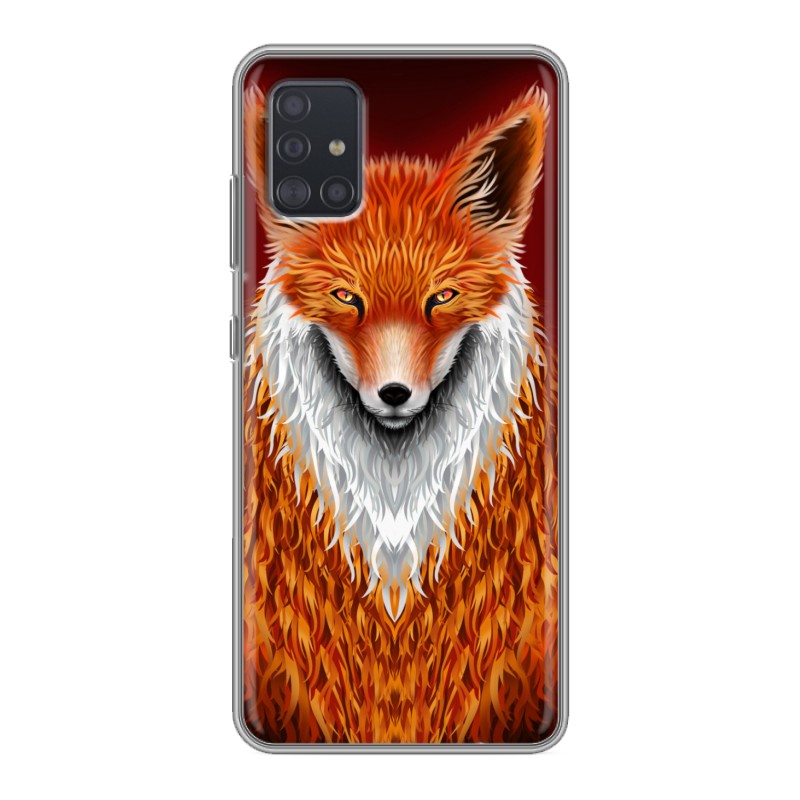 

Дизайнерский силиконовый чехол для Samsung Galaxy A51 Лиса