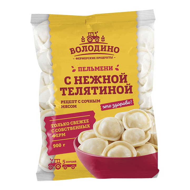 

Пельмени Володино с нежной телятиной 900 г
