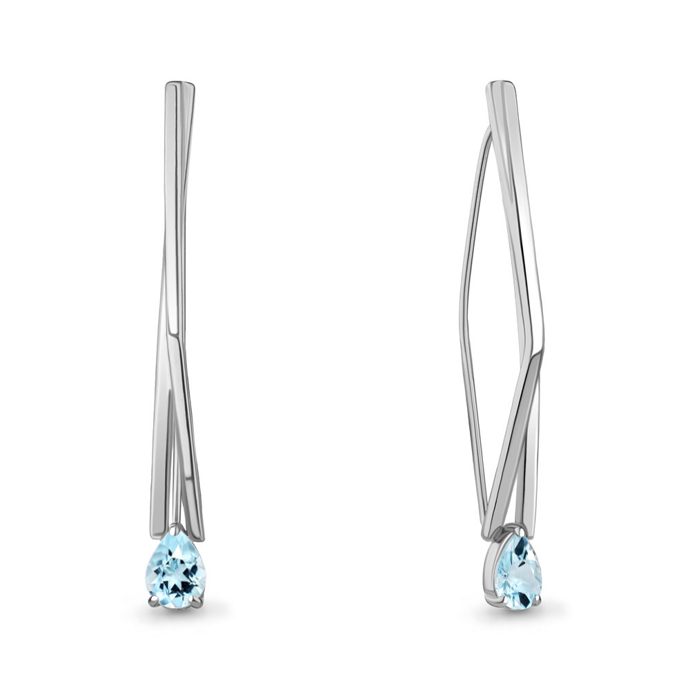 

Серьги из серебра с топазом Aquamarine Aquamarine 4773002_925_р, 4773002_925_р