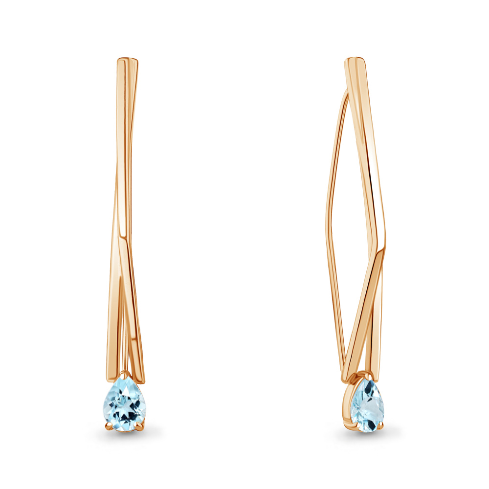 

Серьги из серебра с топазом Aquamarine Aquamarine 4773002_925_з, 4773002_925_з