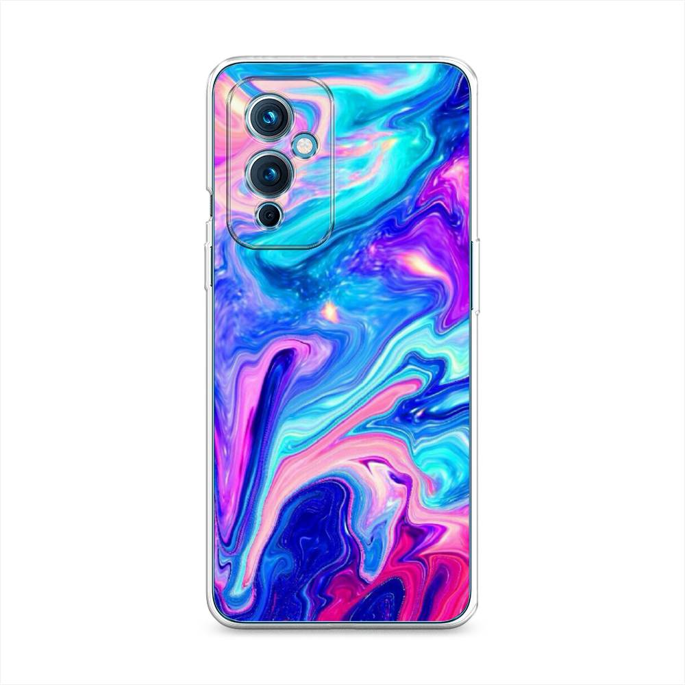 фото Силиконовый чехол "потеки краски" на oneplus 9 le2110 awog