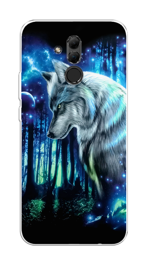 

Чехол на Huawei Mate 20 Lite "Сказочный волк", Синий;серебристый;черный, 66650-1