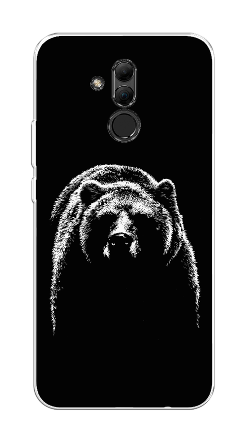

Чехол на Huawei Mate 20 Lite "Медведь в ночи", Белый;черный, 66650-1