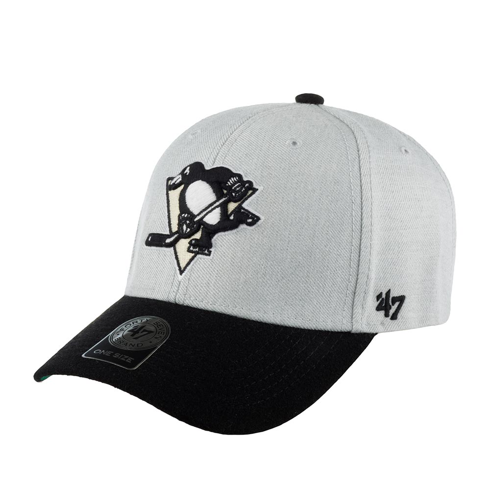 Бейсболка унисекс 47 BRAND H-MUNSN15WHS-GY Pittsburgh Penguins NHL серая/черная, one size серый