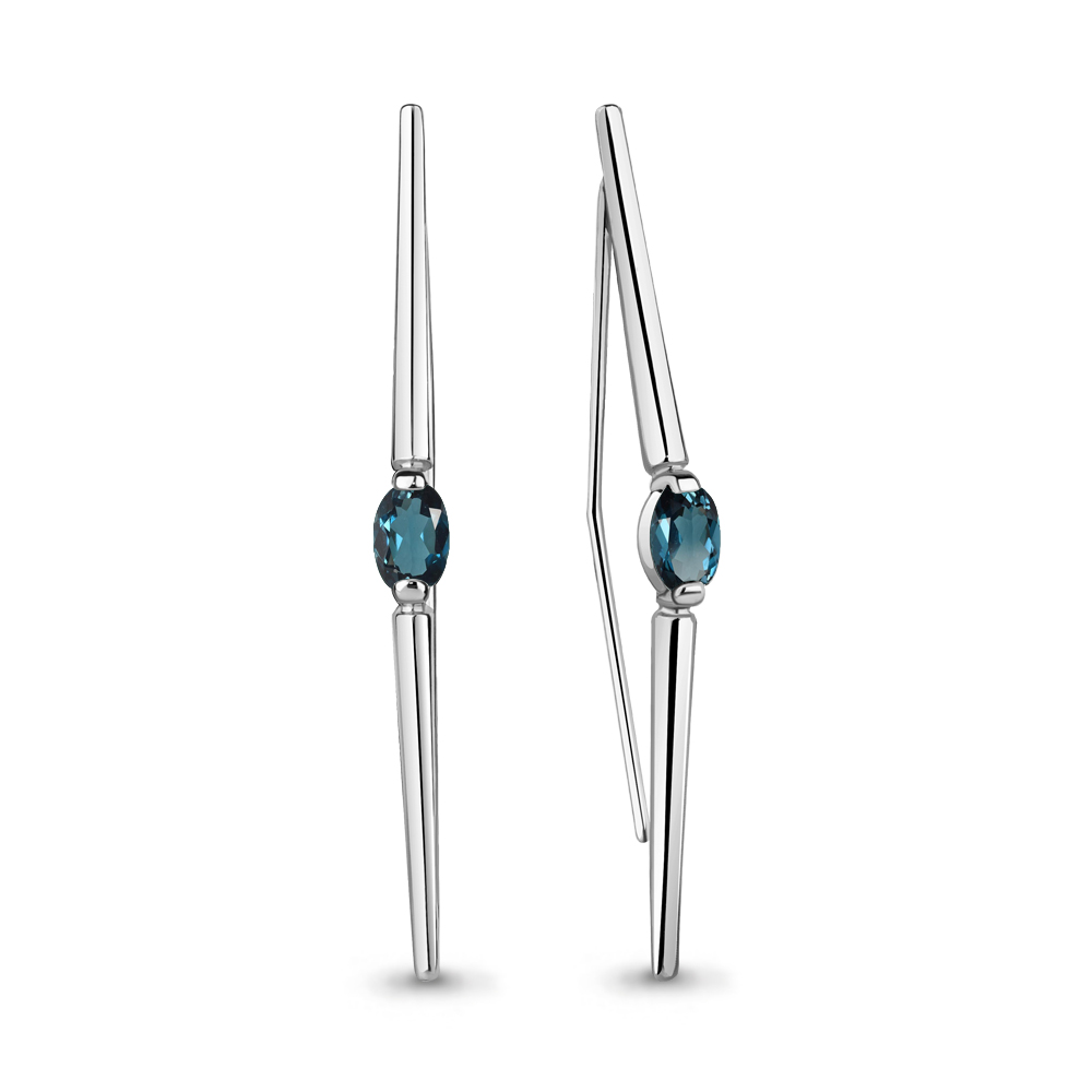 

Серьги из серебра с топазом Aquamarine Aquamarine 4772708_925_р, 4772708_925_р