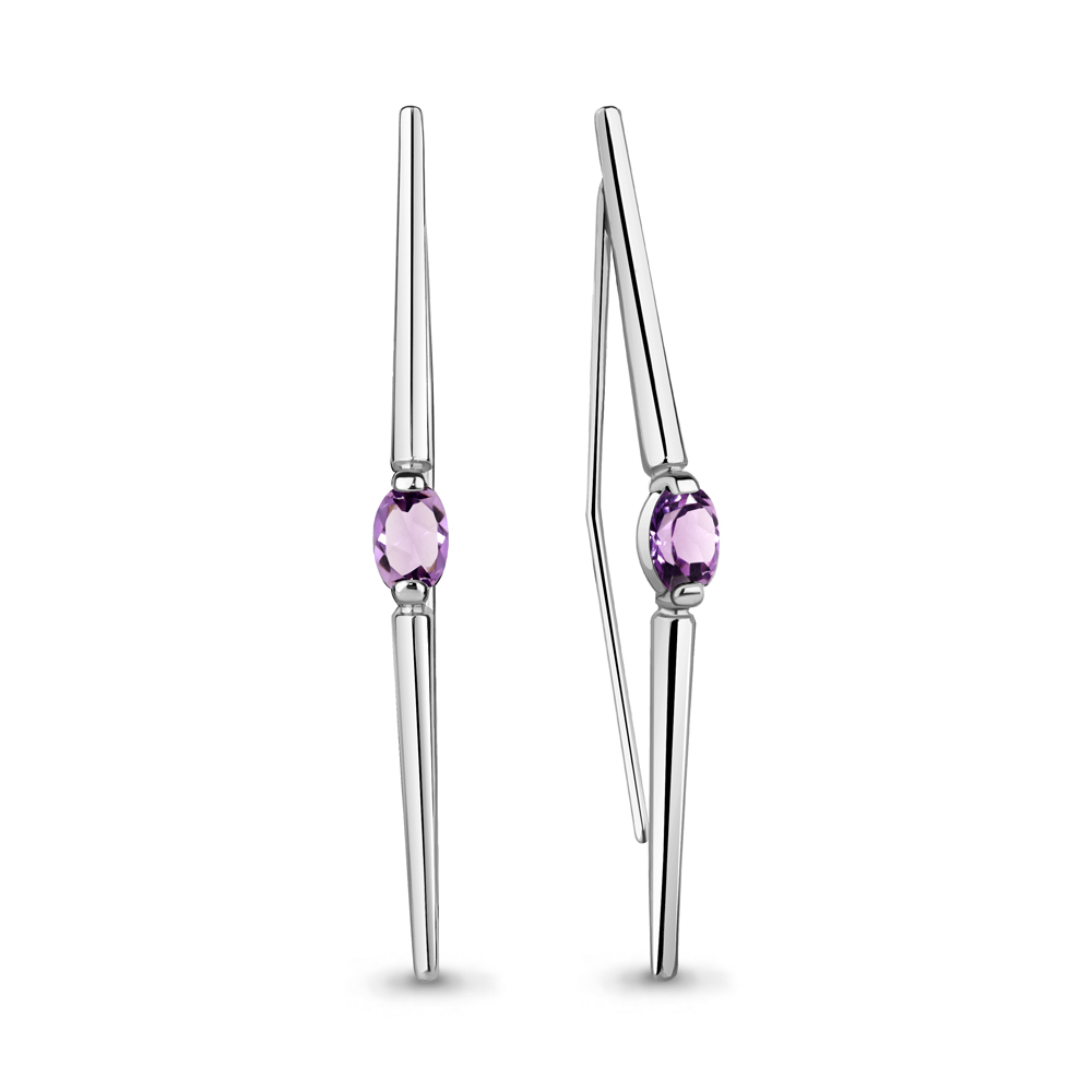 

Серьги из серебра с аметистом Aquamarine Aquamarine 4772704_925_р, 4772704_925_р