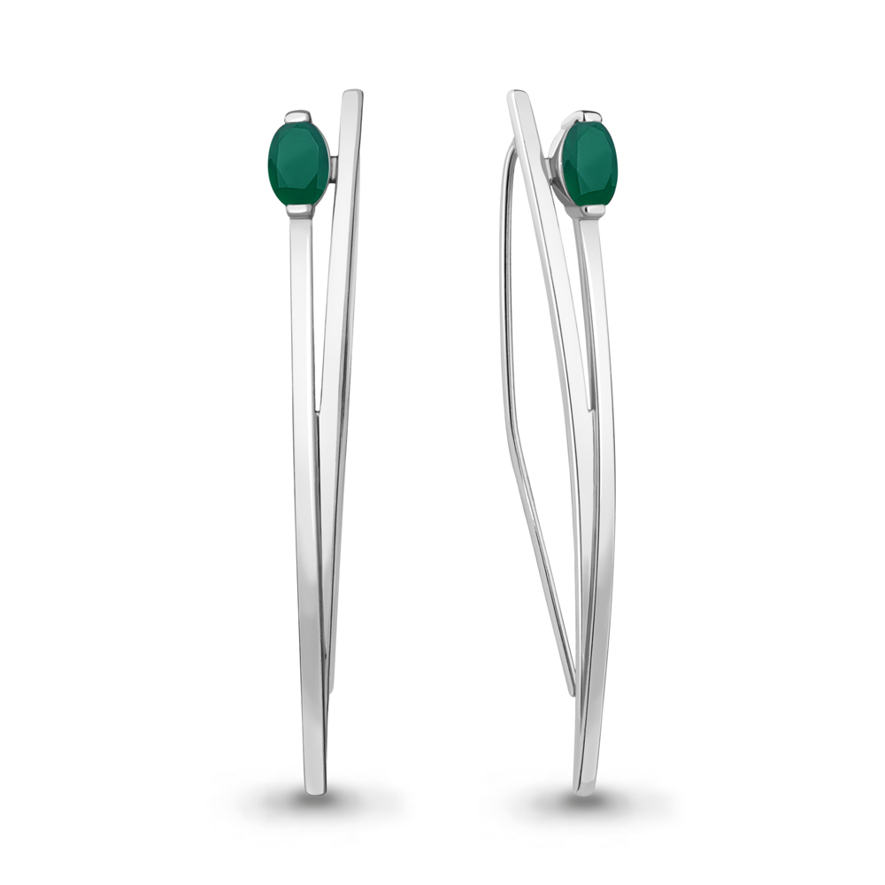 

Серьги из серебра с агатом Aquamarine Aquamarine 4772609_925_р, 4772609_925_р