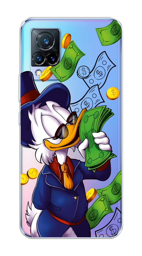 

Чехол на Vivo V21 "Scrooge McDuck with Money", Синий;зеленый;белый, 264350-6