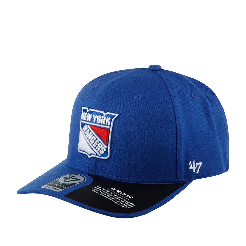 Бейсболка унисекс 47 BRAND H-CLZOE13WBP-RY New York Rangers NHL синяя, one size