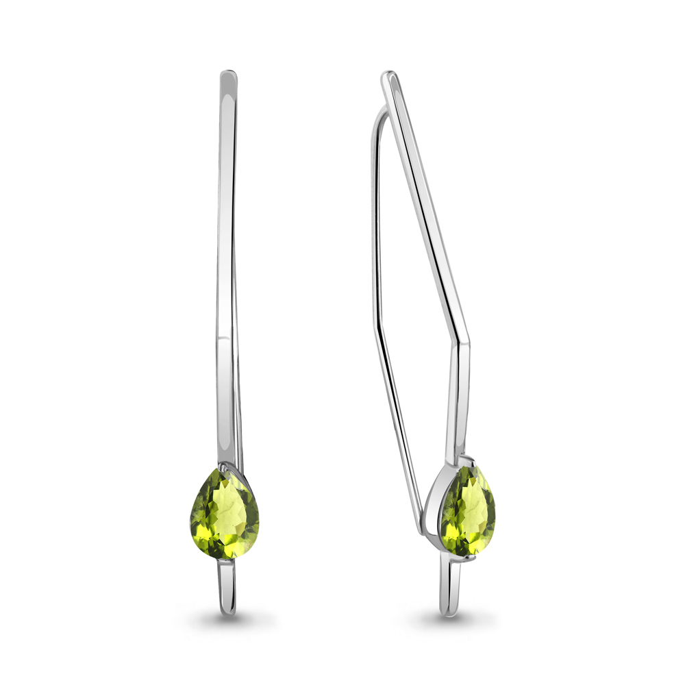 

Серьги из серебра с хризолитом Aquamarine Aquamarine 4772107_925_р, 4772107_925_р