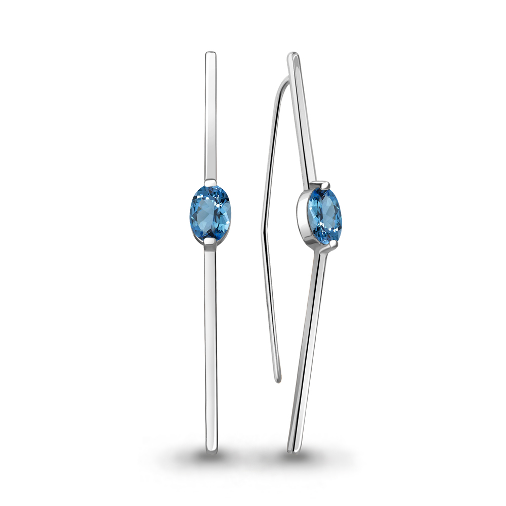 

Серьги из серебра с топазом Aquamarine Aquamarine 4772005_925_р, 4772005_925_р
