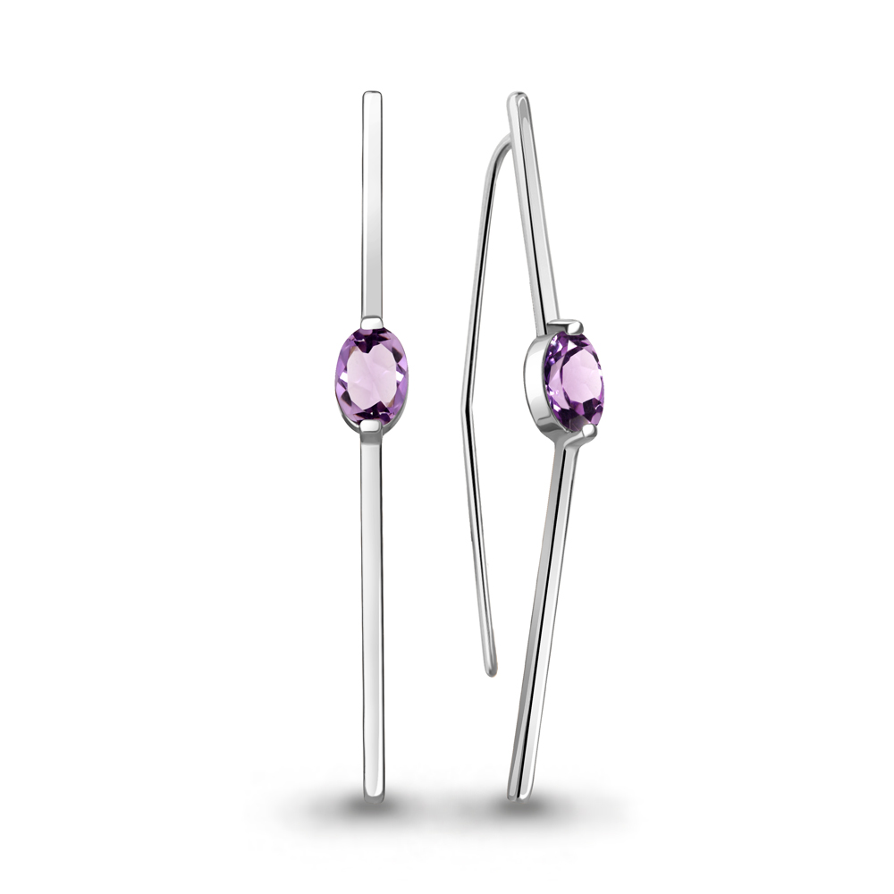 

Серьги из серебра с аметистом Aquamarine Aquamarine 4772004_925_р, 4772004_925_р