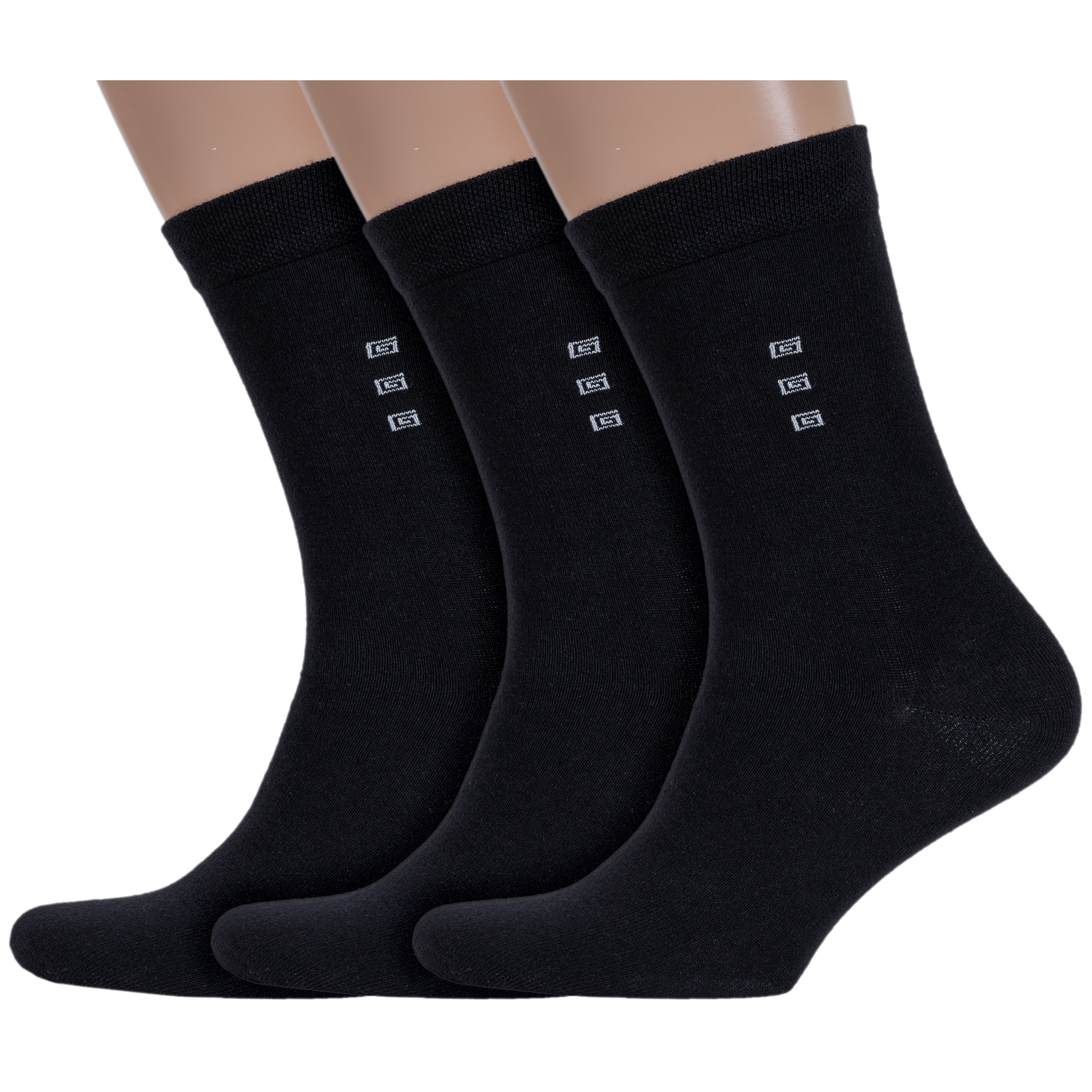 Комплект носков мужских VASILINA 3-1КМБГ черных 33