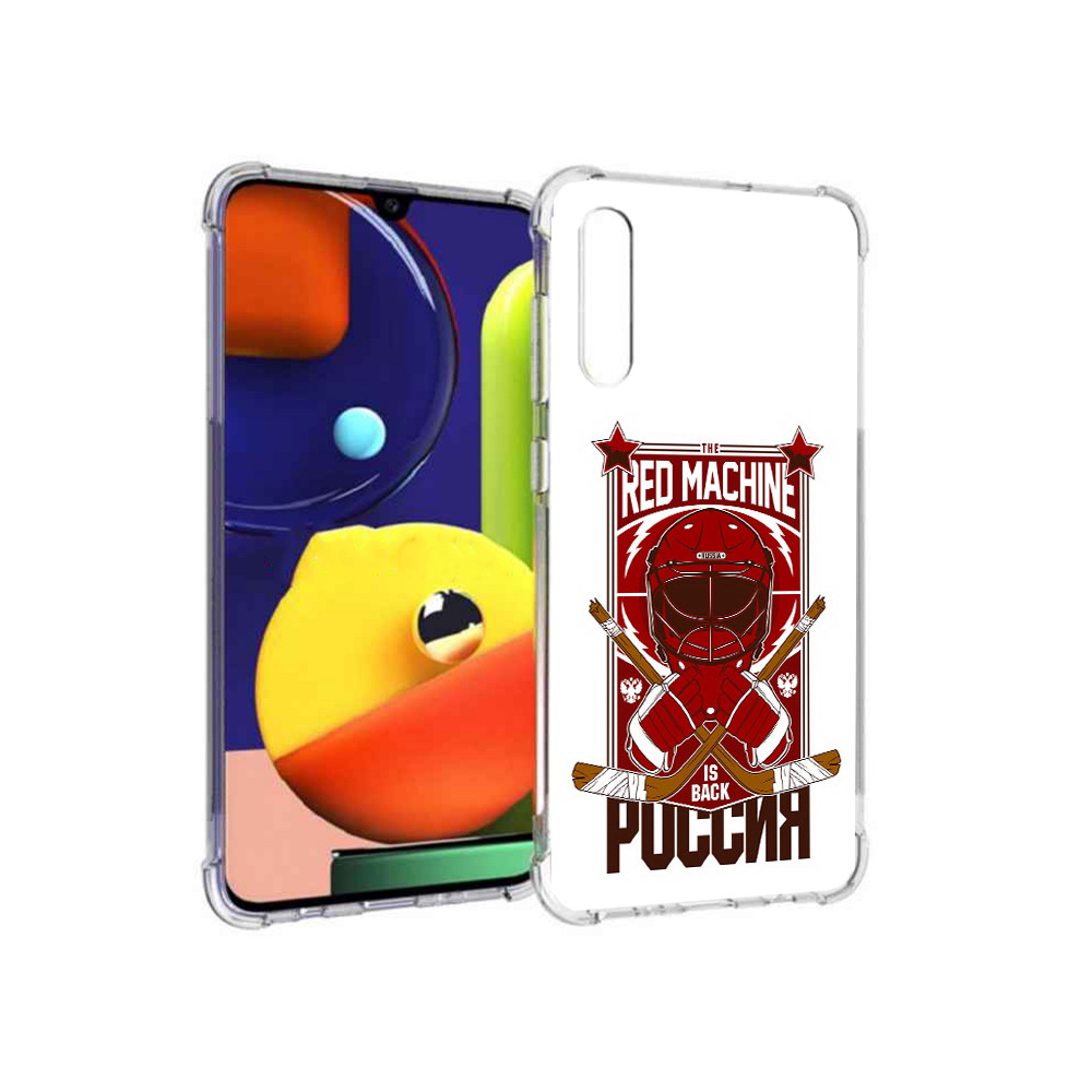 

Чехол MyPads Tocco для Samsung Galaxy A70 хоккей россия (PT128584.546.666), Прозрачный, Tocco