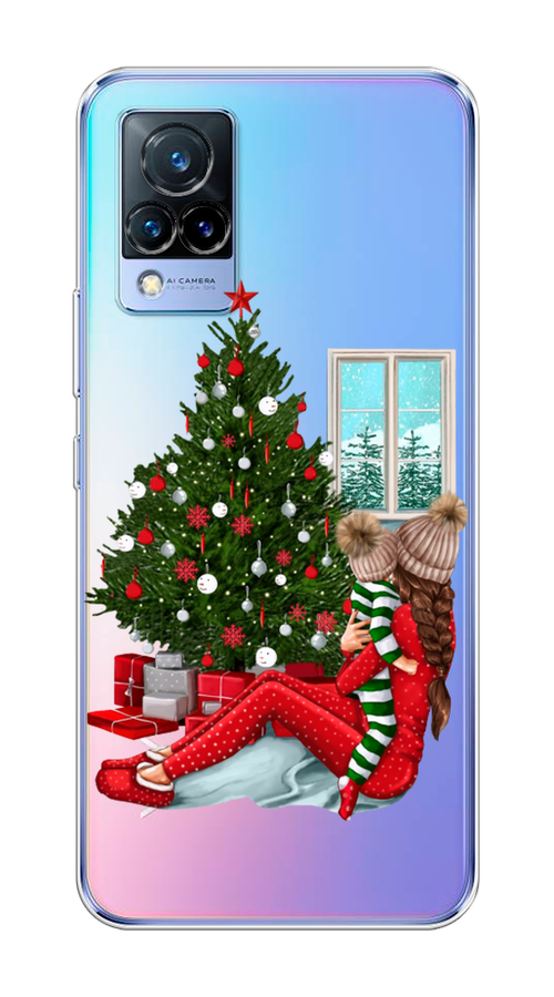 

Чехол на Vivo V21 "Новый год с мамой", Красный;зеленый;голубой, 264350-6