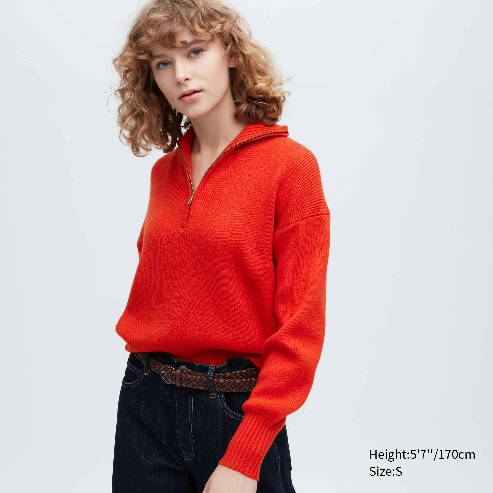 

Свитер женский UNIQLO 455446COL14 красный S (доставка из-за рубежа), 455446COL14