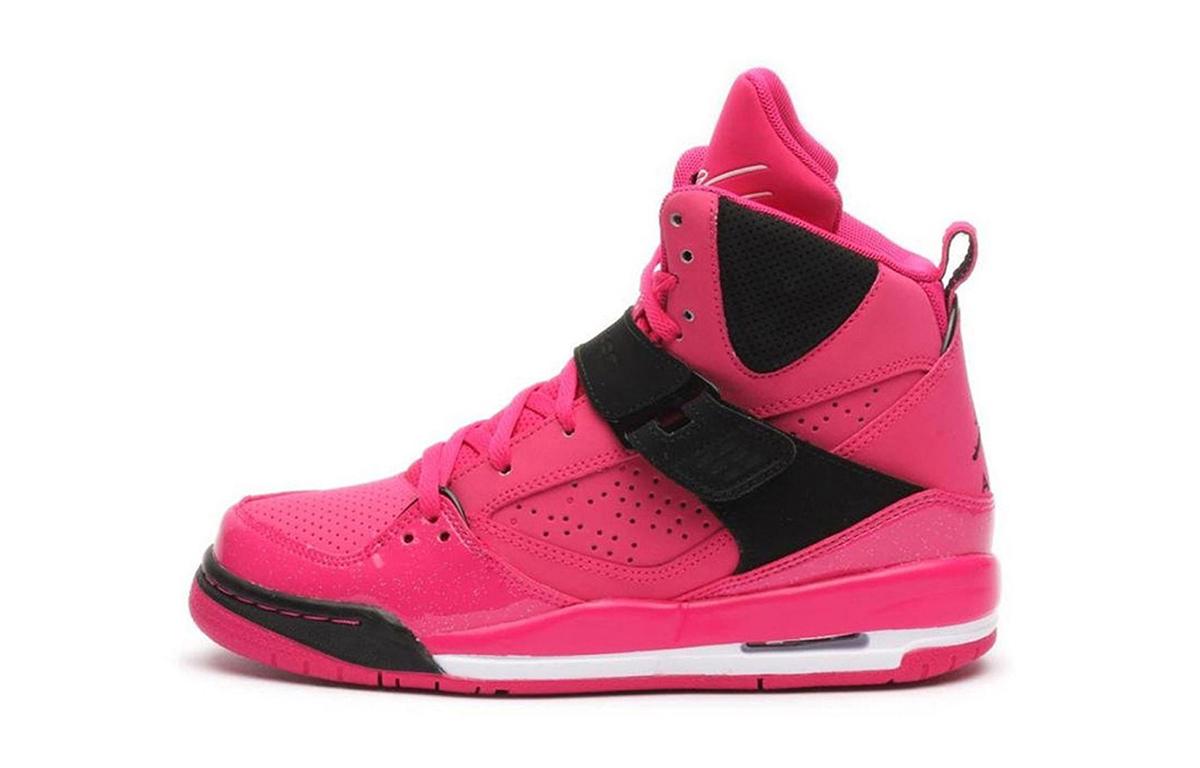 

Кеды унисекс Jordan Jordan Flight 45 High Premium Vivid Pink GS розовые 40 EU, Розовый, Jordan Flight 45 High Premium Vivid Pink GS