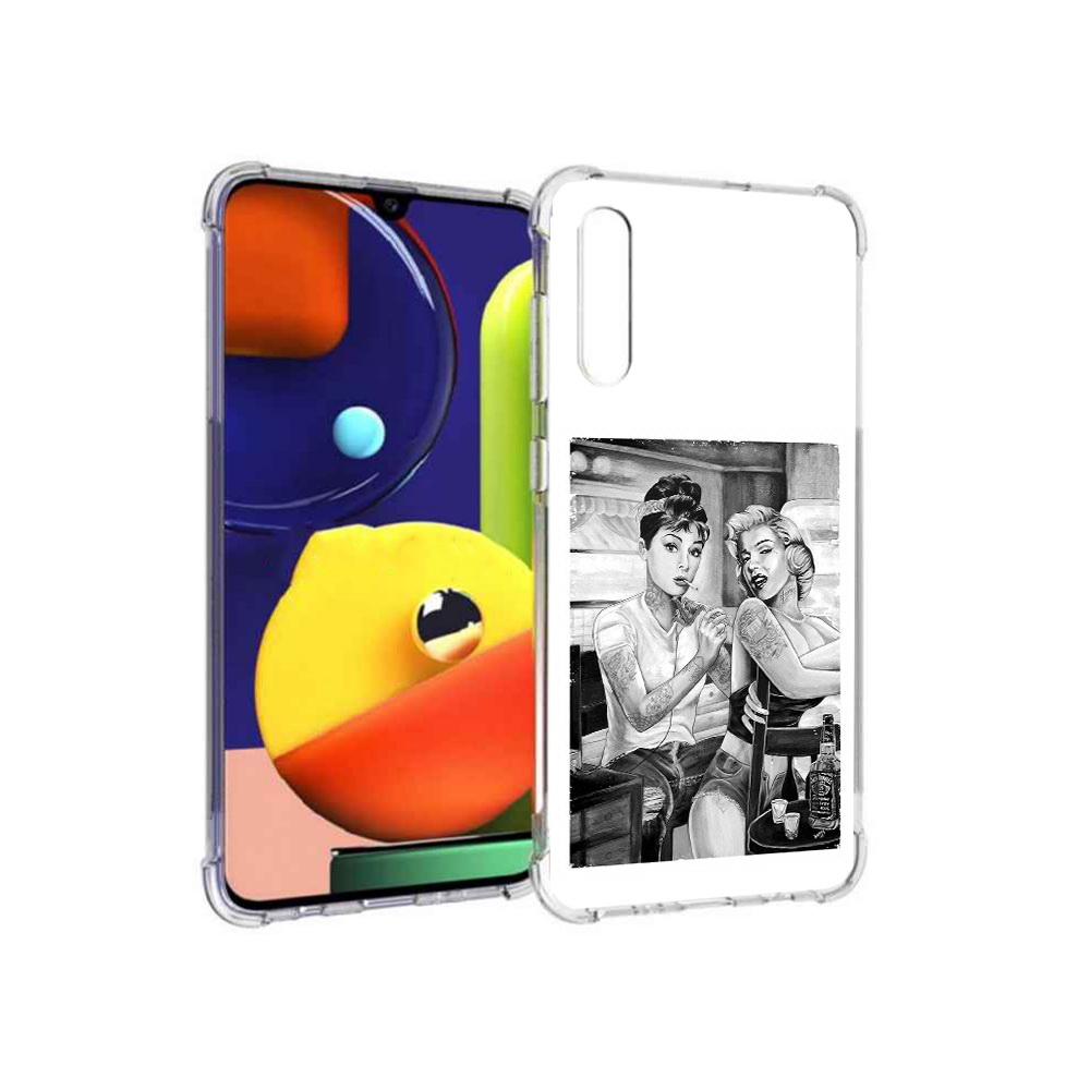 

Чехол MyPads Tocco для Samsung Galaxy A70 тату мастер (PT128584.546.637), Прозрачный, Tocco