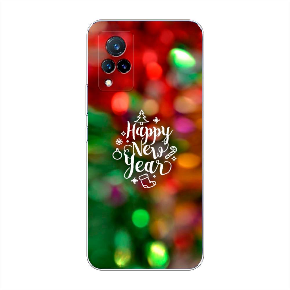 

Чехол на Vivo V21 "Новый Год на елке", Зеленый;красный;желтый, 264350-5