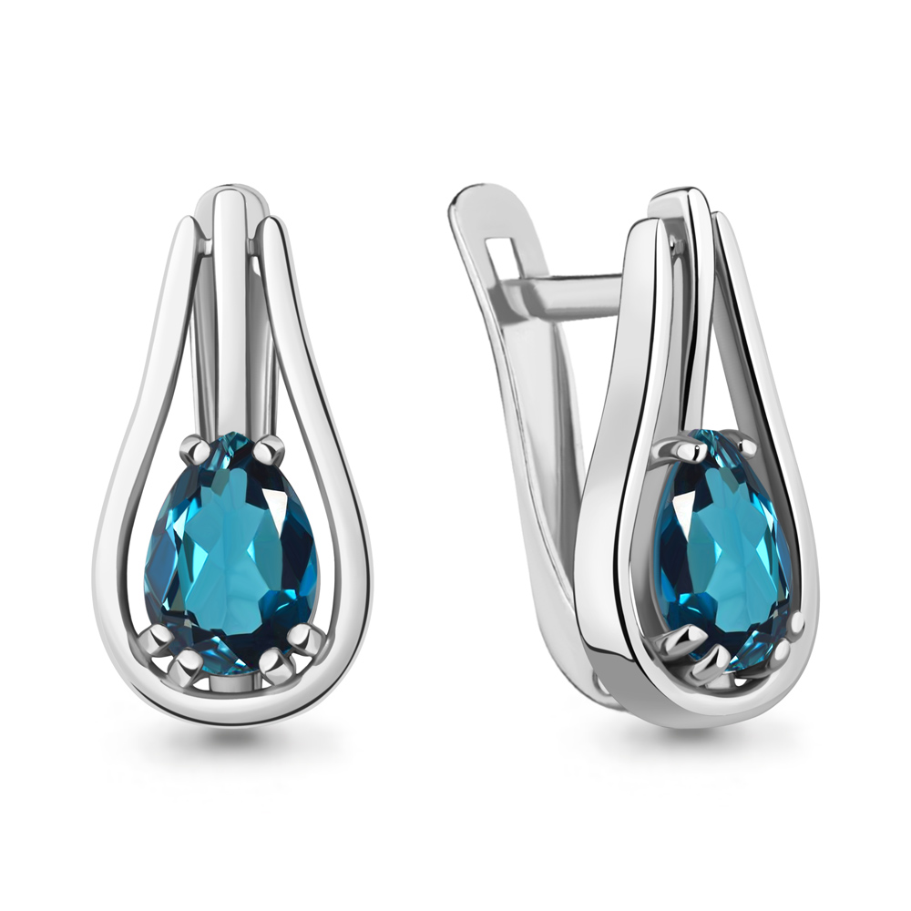

Серьги из серебра с топазом Aquamarine Aquamarine 4771008_925_р, 4771008_925_р