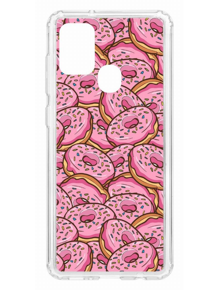 Чехол на Samsung Galaxy A21S Kruche Print Пончики