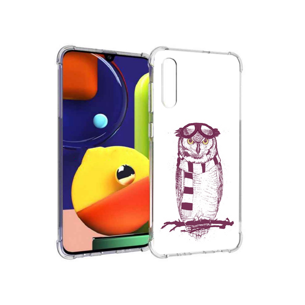 Чехол MyPads Tocco для Samsung Galaxy A70 сова-летчик (PT128584.546.612)