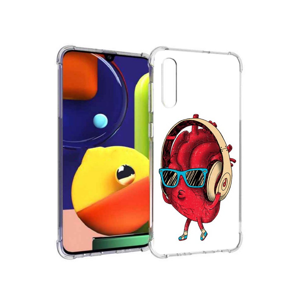 

Чехол MyPads Tocco для Samsung Galaxy A70 слушай сердце (PT128584.546.609), Прозрачный, Tocco