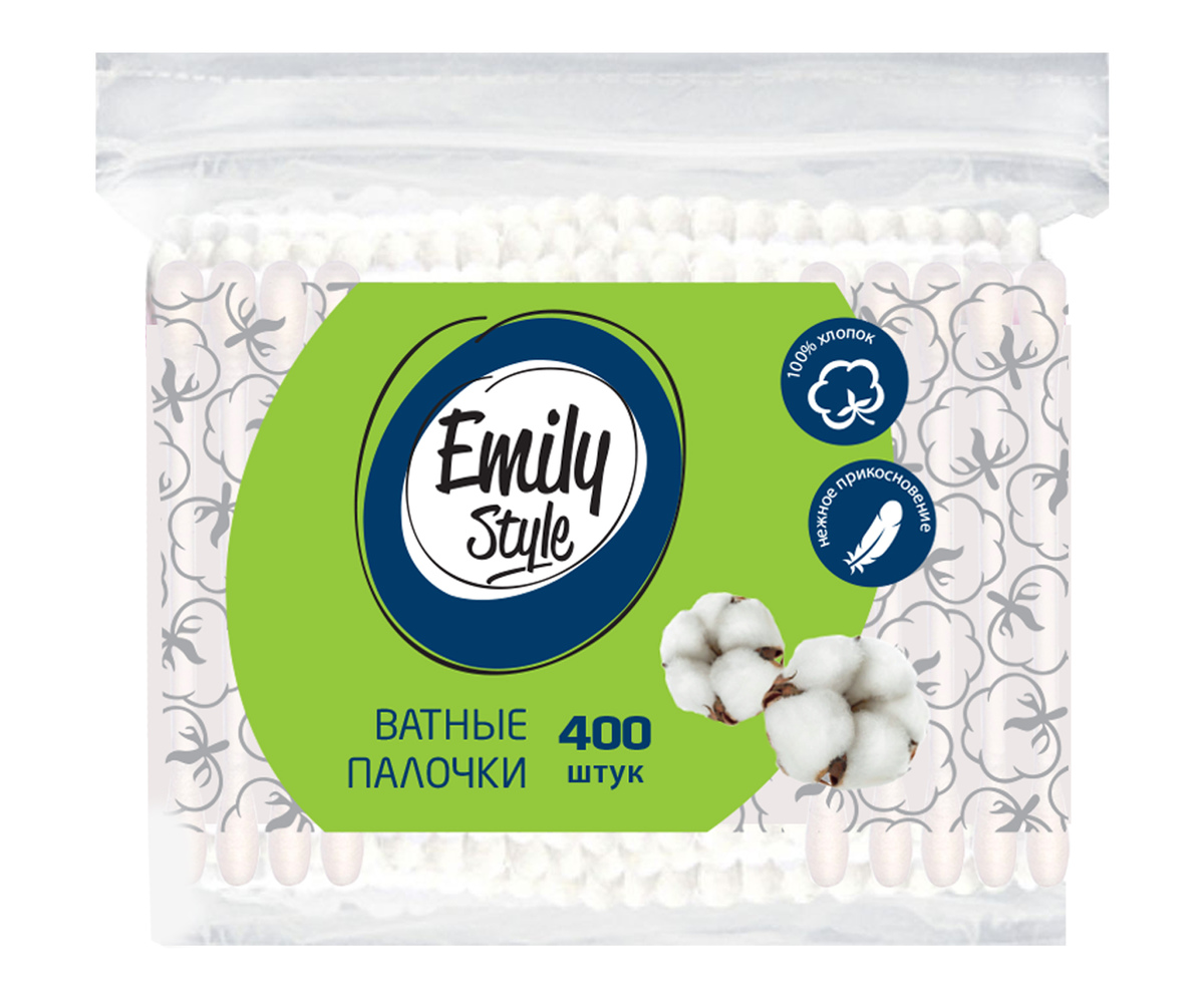 

Ватные палочки Emily Style пакет, 400 шт