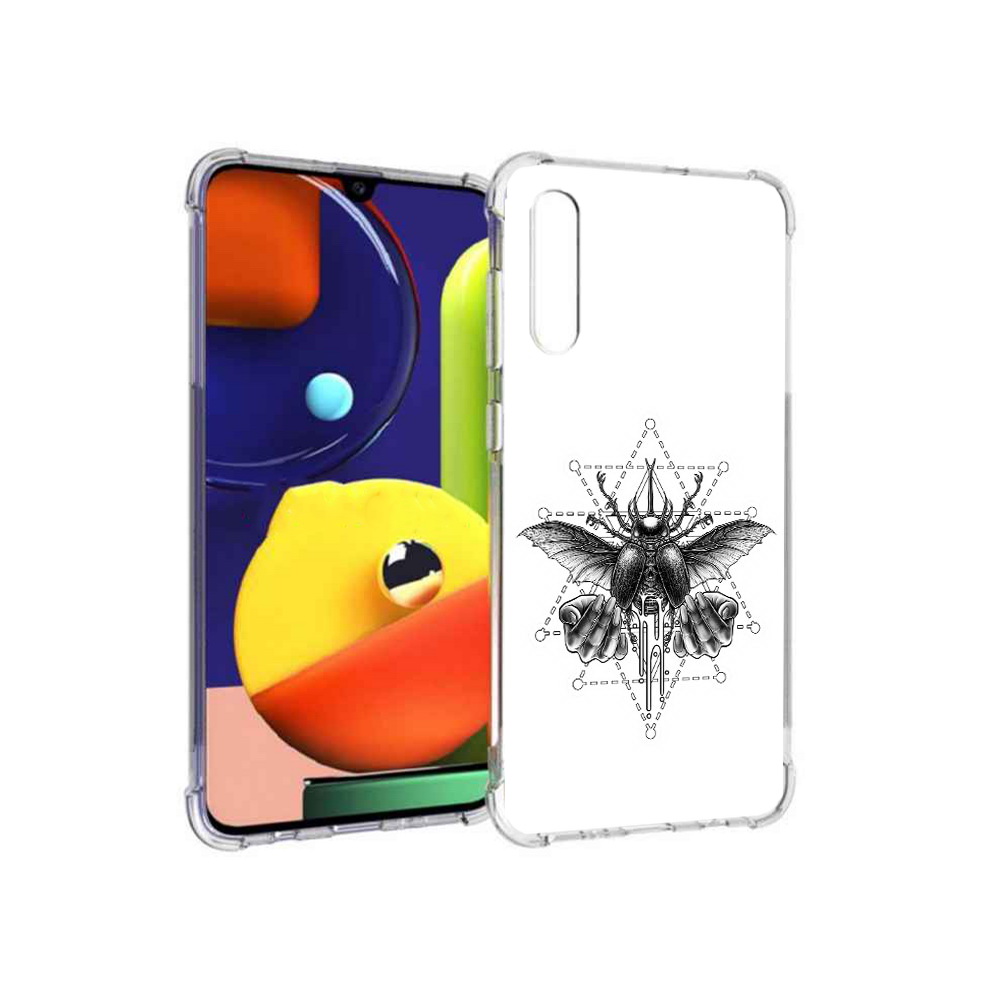 

Чехол MyPads Tocco для Samsung Galaxy A70 скарабей (PT128584.546.601), Прозрачный, Tocco