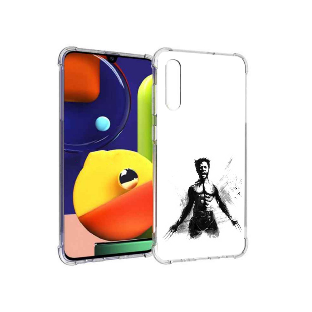 

Чехол MyPads Tocco для Samsung Galaxy A70 росомаха (PT128584.546.587), Прозрачный, Tocco