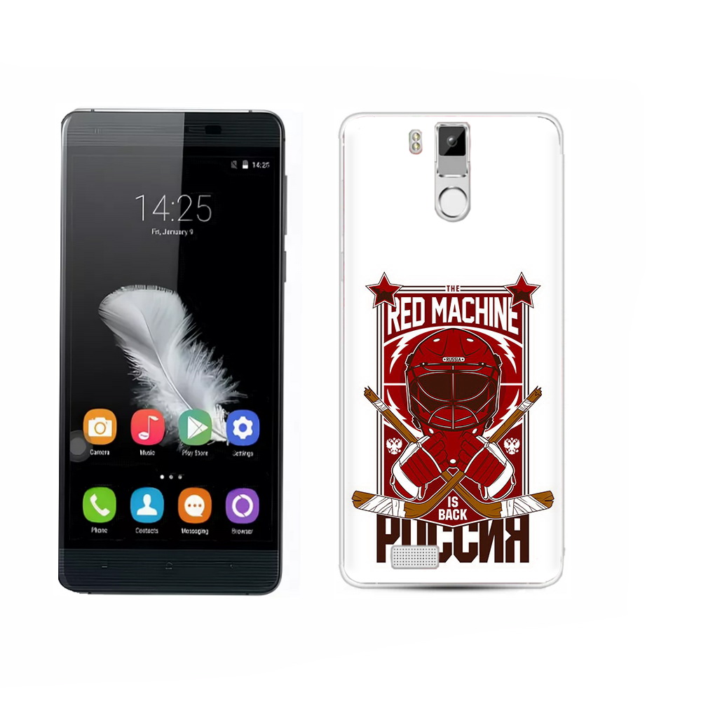 

Чехол MyPads Tocco для Oukitel K6000 Pro хоккей россия, Прозрачный, Tocco