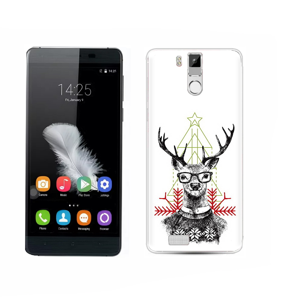 

Чехол MyPads Tocco для Oukitel K6000 Pro умный олень, Прозрачный, Tocco