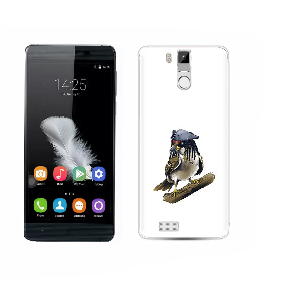 

Чехол MyPads Tocco для Oukitel K6000 Pro Джек воробей, Прозрачный, Tocco