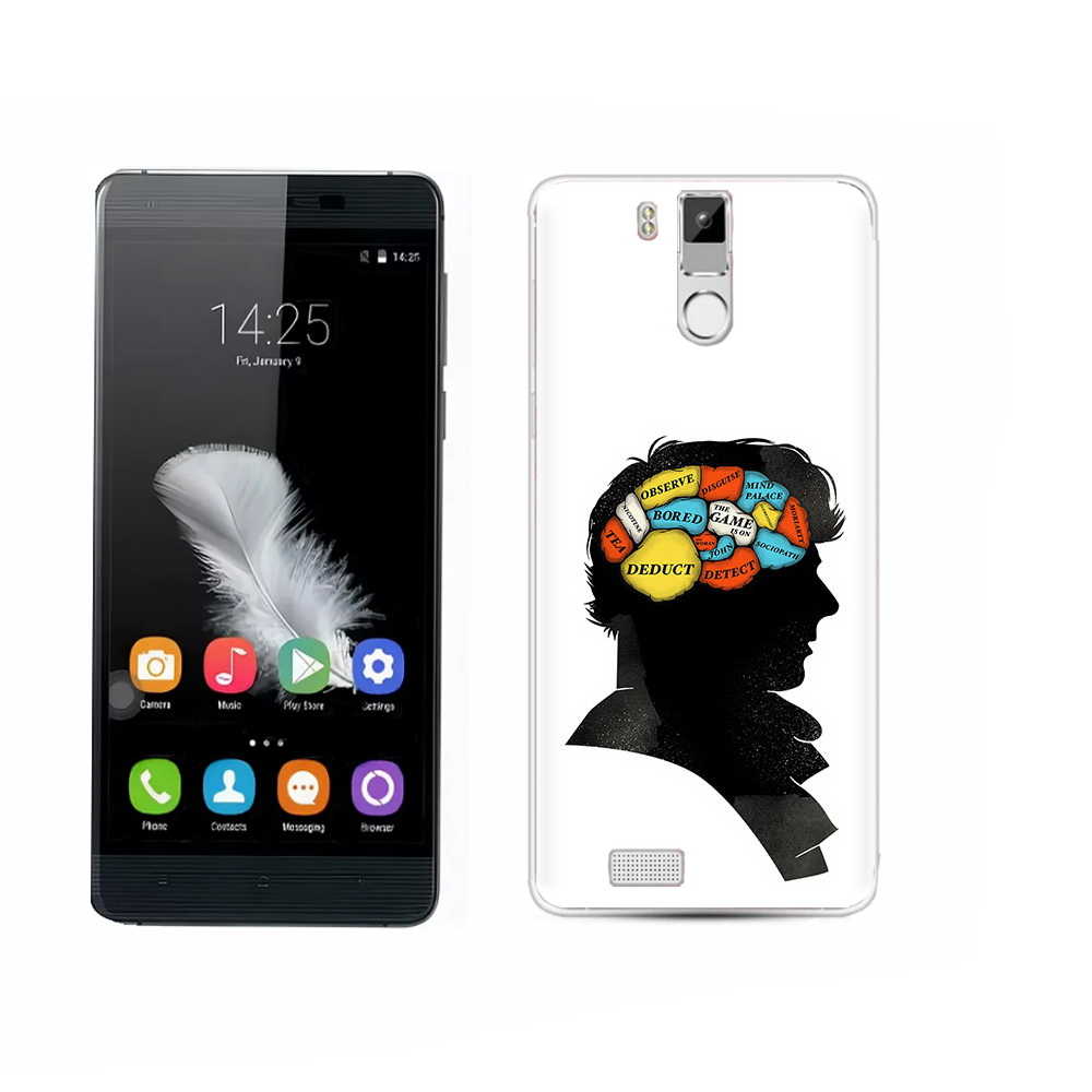 

Чехол MyPads Tocco для Oukitel K6000 Pro темный рисунок, Прозрачный, Tocco