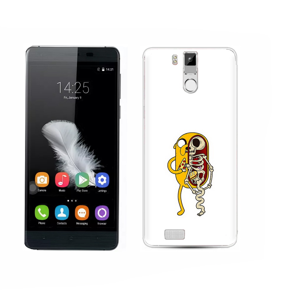 

Чехол MyPads Tocco для Oukitel K6000 Pro Джейк скелет, Прозрачный, Tocco