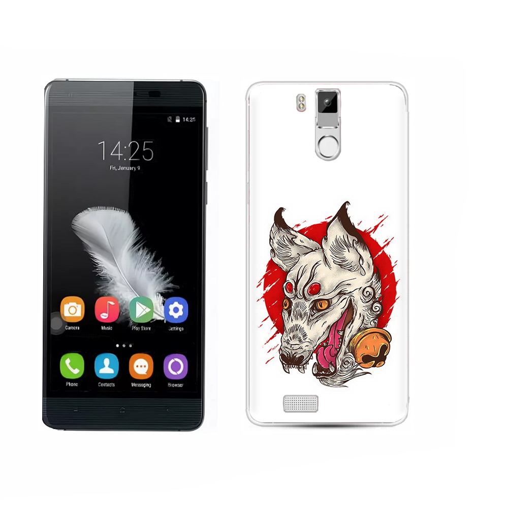 

Чехол MyPads Tocco для Oukitel K6000 Pro страшная собака, Прозрачный, Tocco