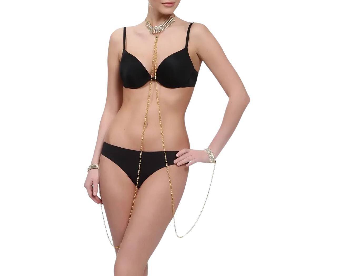 Ожерелье и браслеты Ann Devine Love Slave золотистый