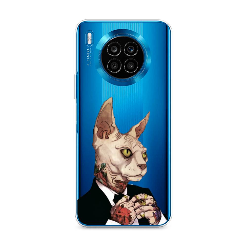 

Чехол Awog на Honor 50 Lite "Татуированный сфинкс", Бежевый;черный;красный, 6106450-7