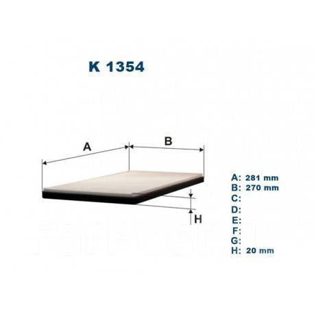 Комплект фильтров салона Filtron K1354