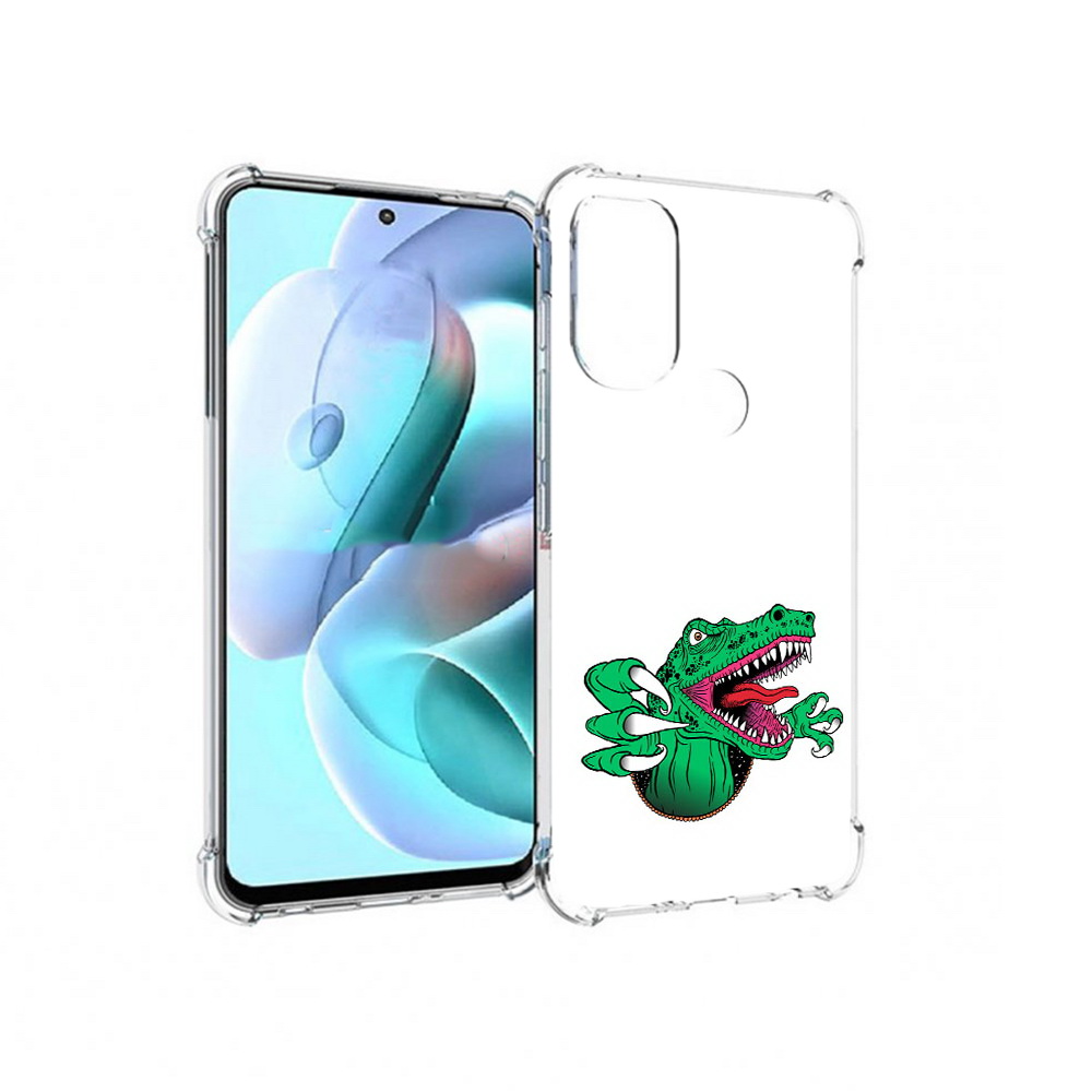 

Чехол MyPads Tocco для Motorola Moto G71 крокодил (PT227080.353.417), Прозрачный, Tocco