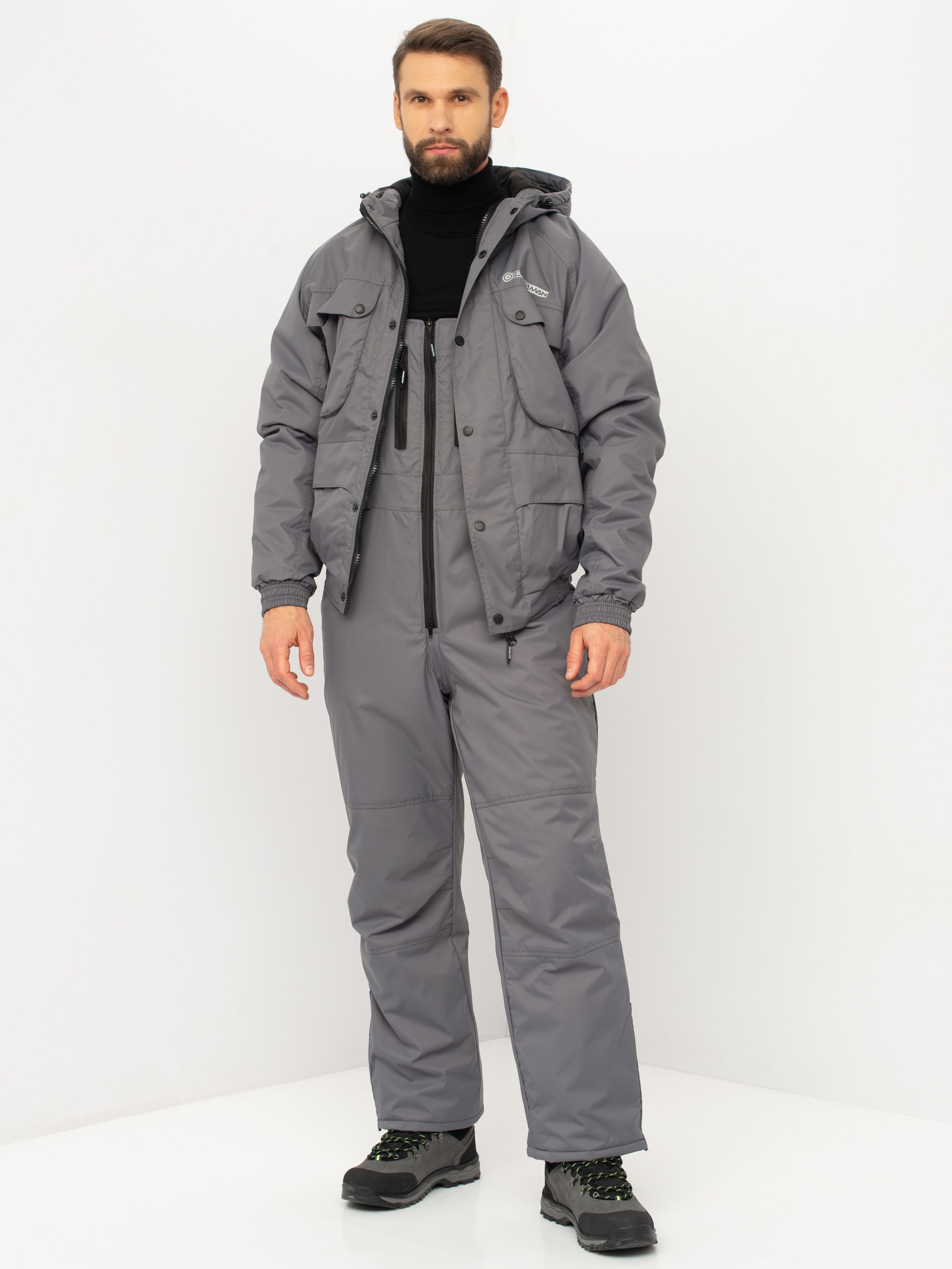

Костюм демисезонный Huntsman Таймень ткань Breathable цвет Серый 52-54 182, Таймень