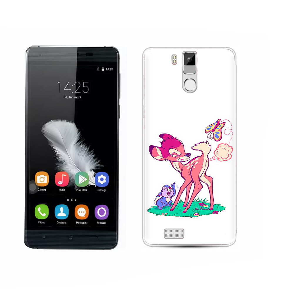 

Чехол MyPads Tocco для Oukitel K6000 Pro смешной олененок, Прозрачный, Tocco