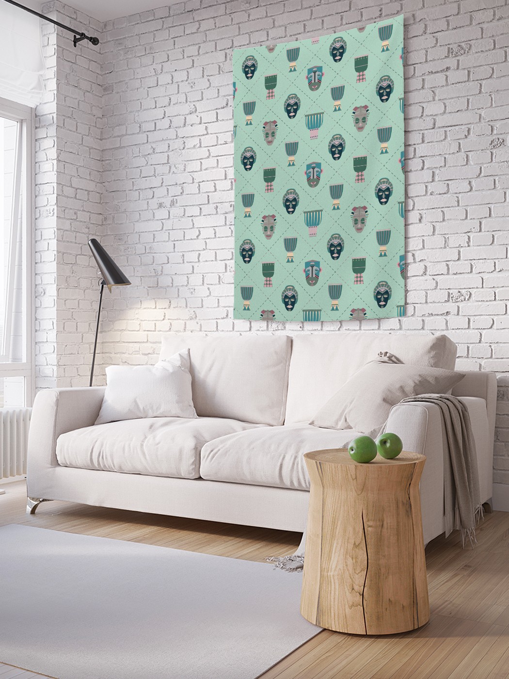 

Вертикальное фотопанно на стену JoyArty Африканские маски 150x200 см, Африканские маски
