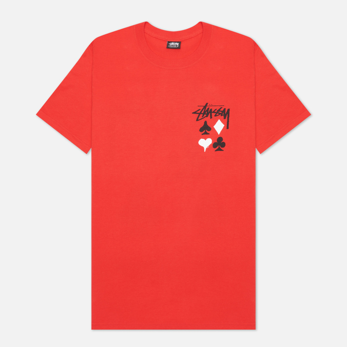 

Футболка мужская Stussy 1904687 красная S, 1904687
