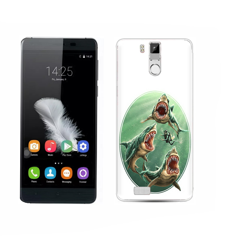 

Чехол MyPads Tocco для Oukitel K6000 Pro синяя бездна, Прозрачный, Tocco