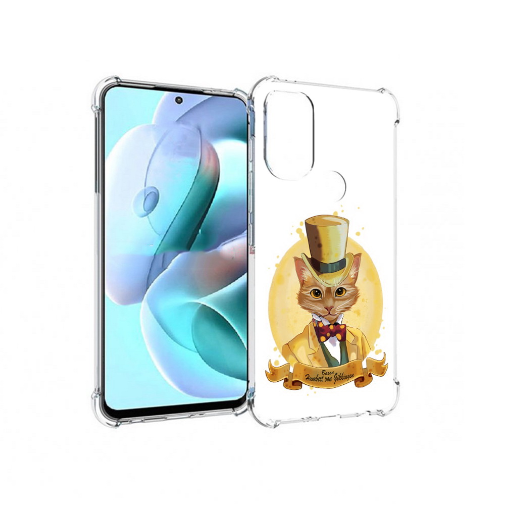 

Чехол MyPads Tocco для Motorola Moto G71 кот юрист (PT227080.353.401), Прозрачный, Tocco