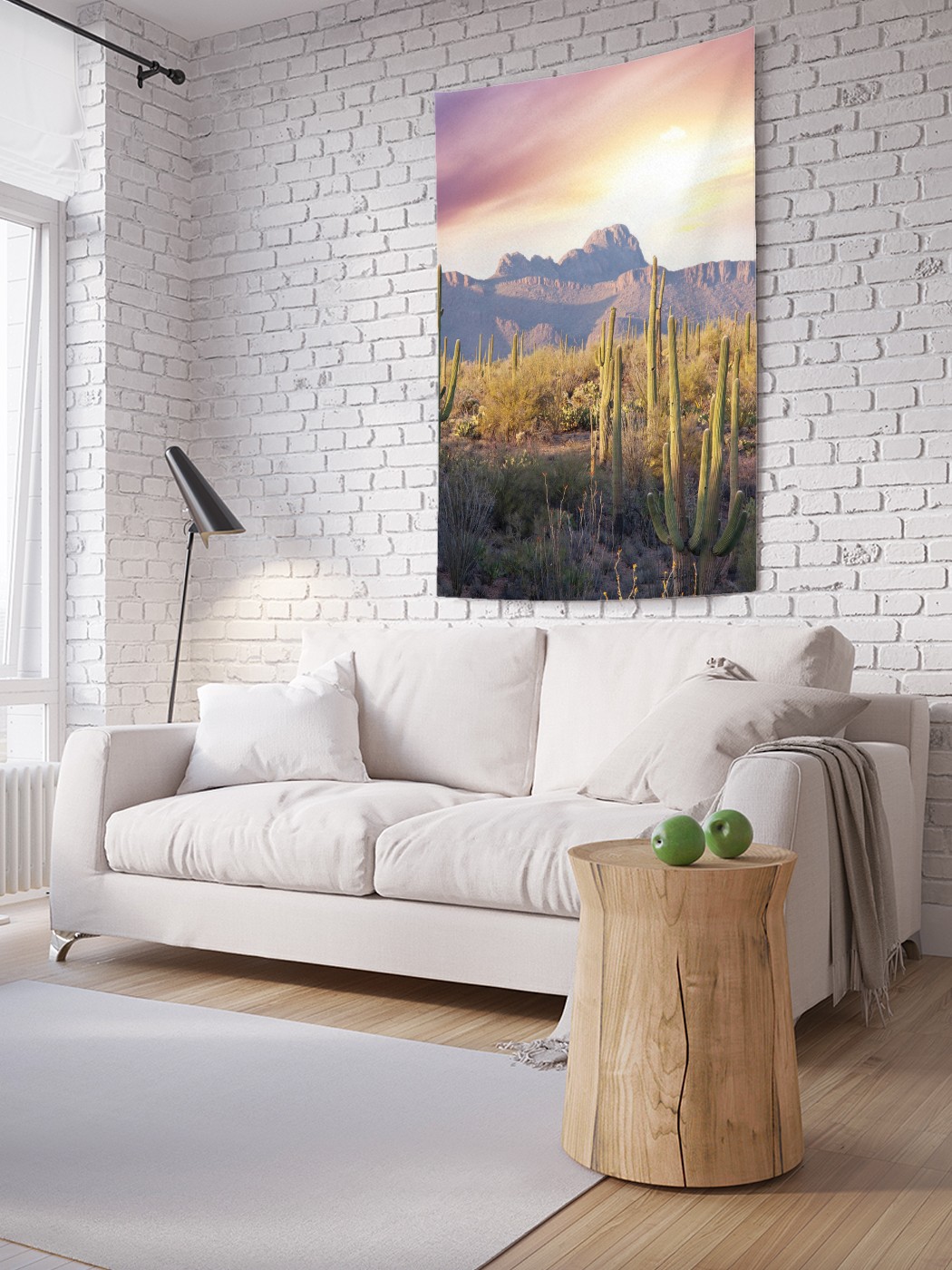 

Вертикальное фотопанно на стену JoyArty Кактусы у гор 150x200 см, Кактусы у гор